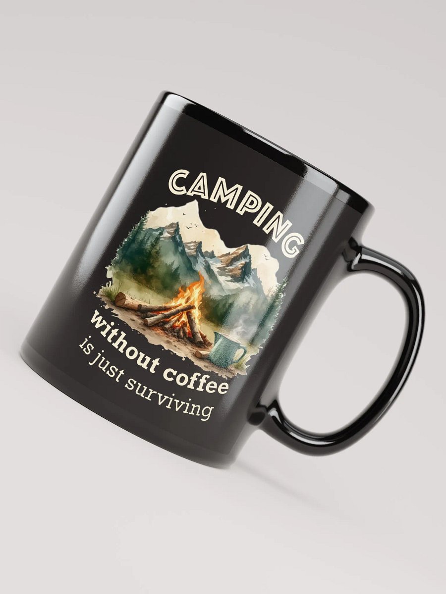 Camping Without Coffee Mug Black product image (3)