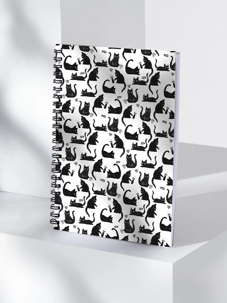 Bad Cats Knocking Stuff Over Pattern Notebook product image (4)