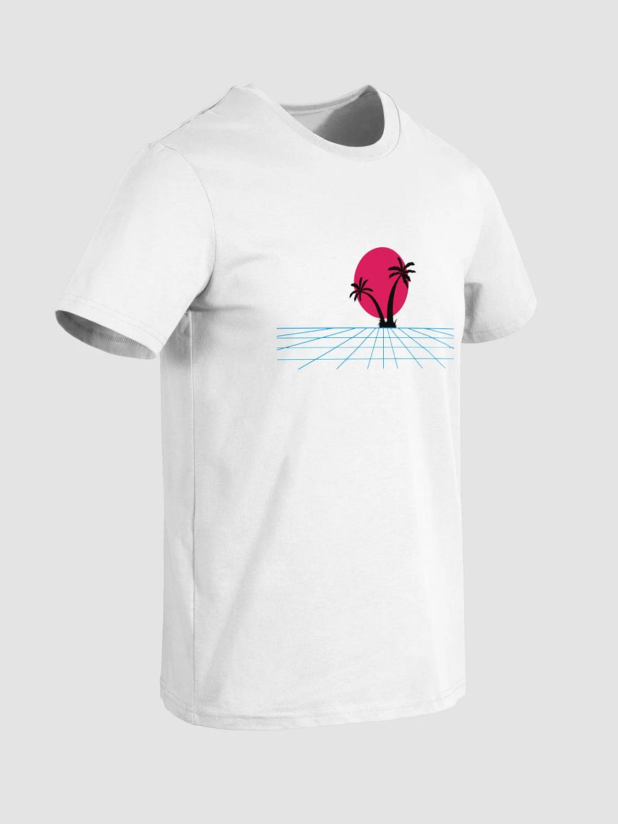 Synthwave Sunset Organic Tee product image (3)