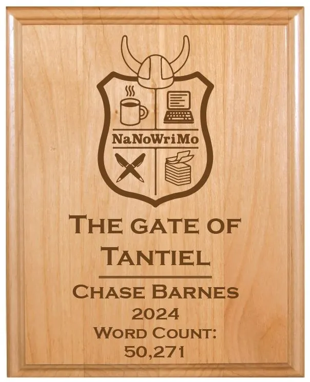 Custom NaNoWriMo Commemorative Plaque product image (1)