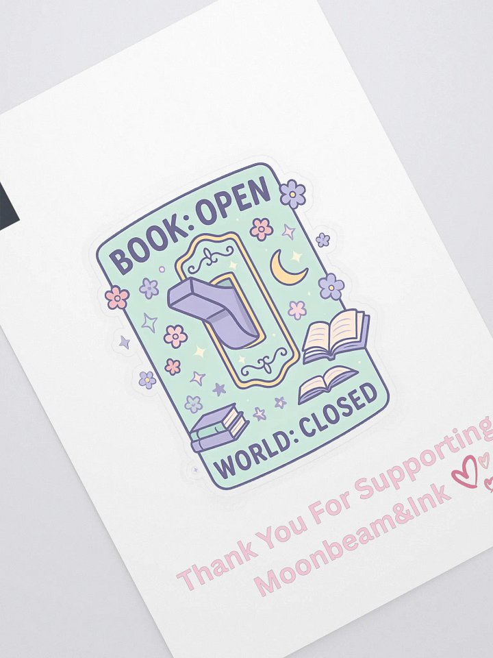 Book:Open World:Closed Sticker product image (1)