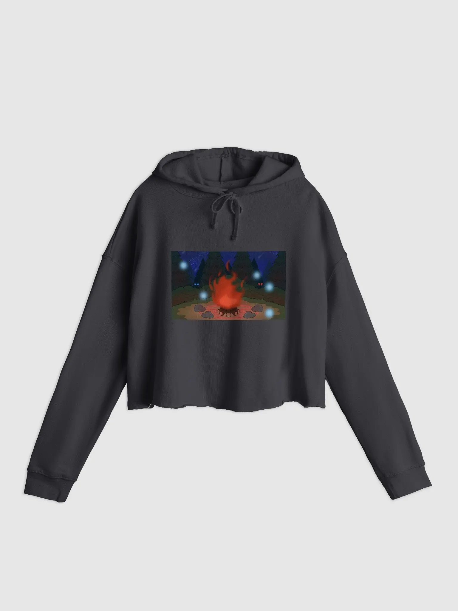 Women’s Lightweight Cropped Hoodie - Cryptid Summoning Circle - Full product image (1)