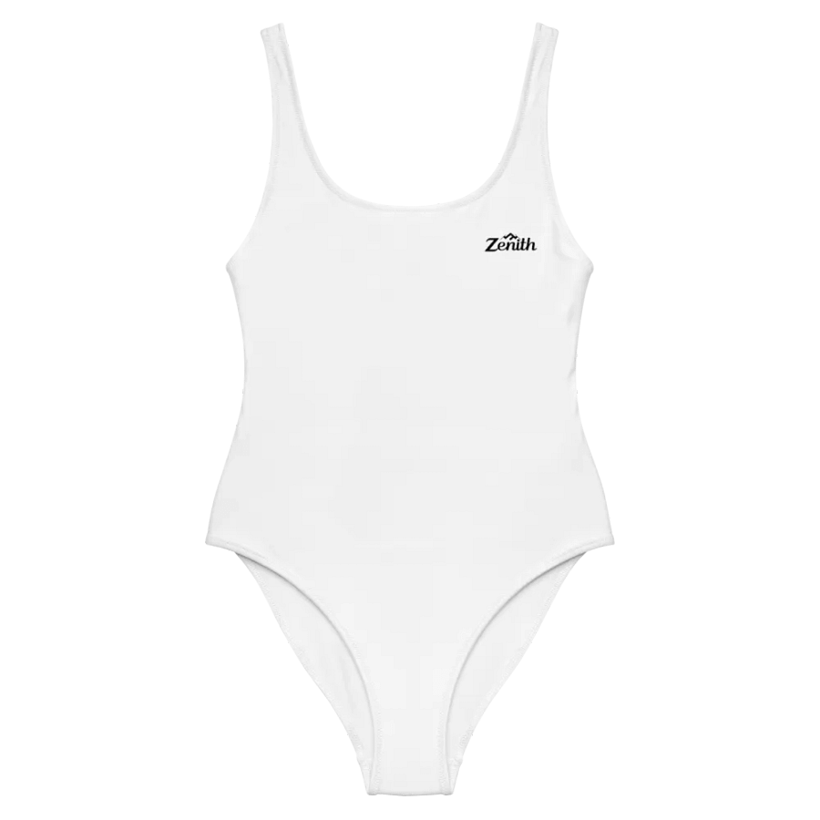 Zenith Women's White One-Piece Swimsuit - Classic Style, Heavyweight Fabric, Sizes XS-3XL product image (8)