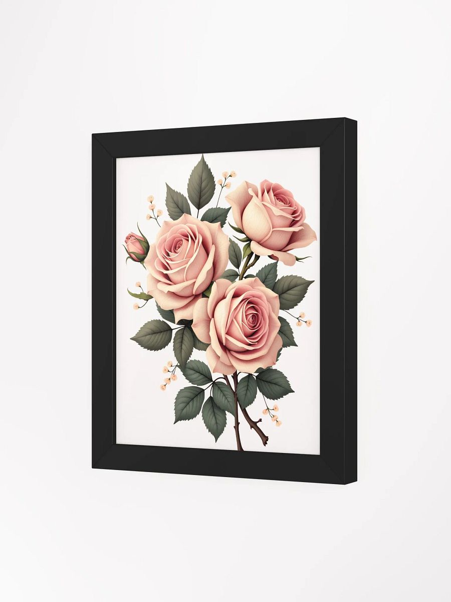 Elegant Pink Roses Matte Poster - A Timeless Addition to Home Decor product image (21)