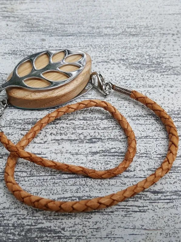 Natural Leather Bolo Wrap Bracelet | Handmade Accessory for Bellabeat Leaf Urban & Ivy product image (1)