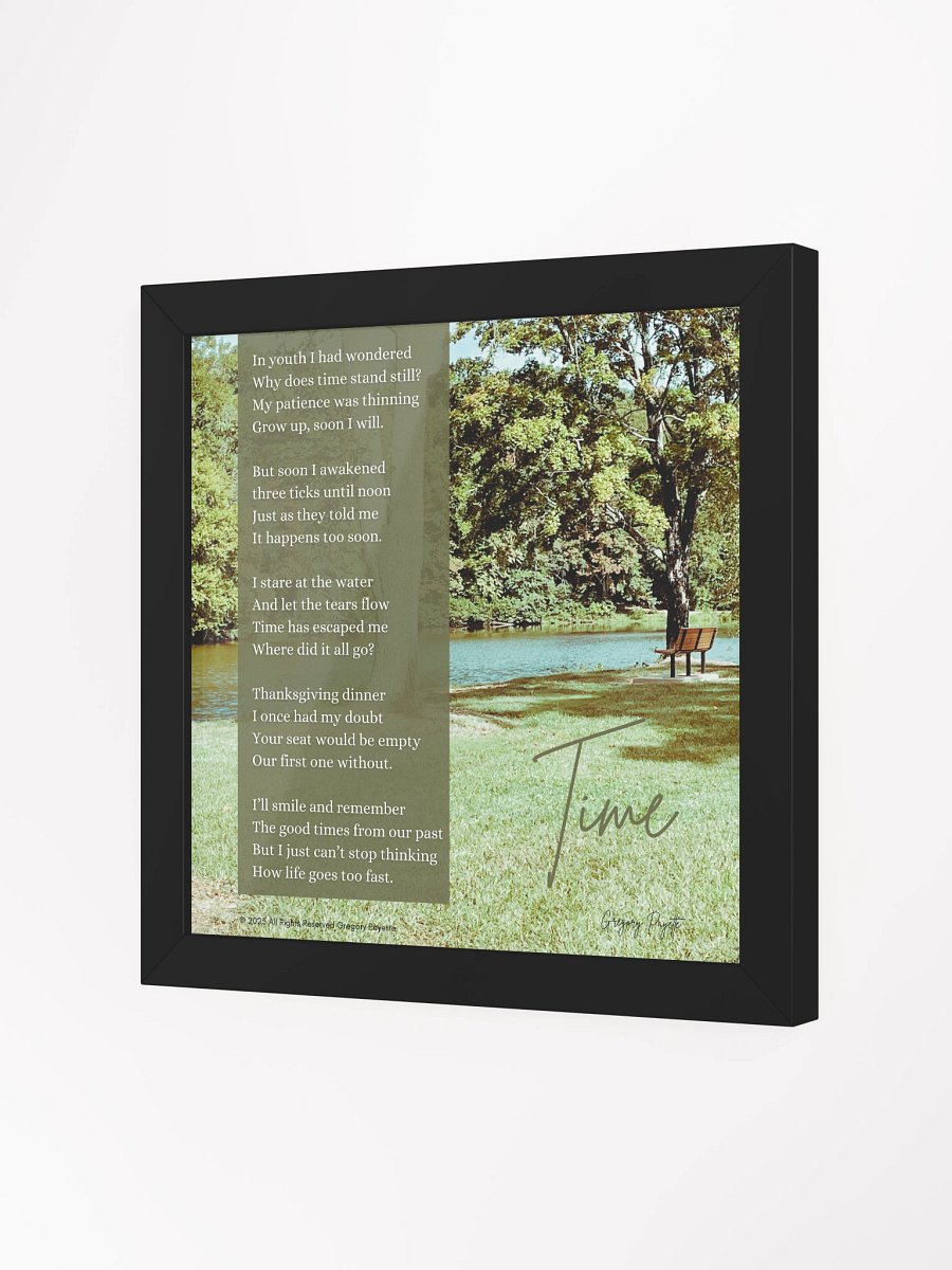 "Time" - a Poem by Gregory Payette product image (23)