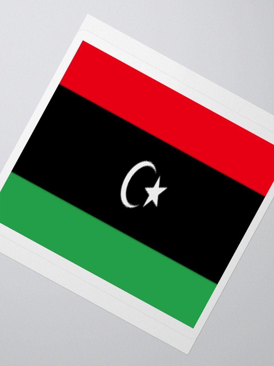 Libya Flag Sticker | Crescent Star Design | Durable Vinyl | 3 Sizes product image (5)