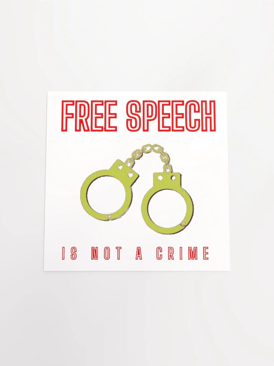 FREE SPEECH IS NOT A CRIME product image (4)