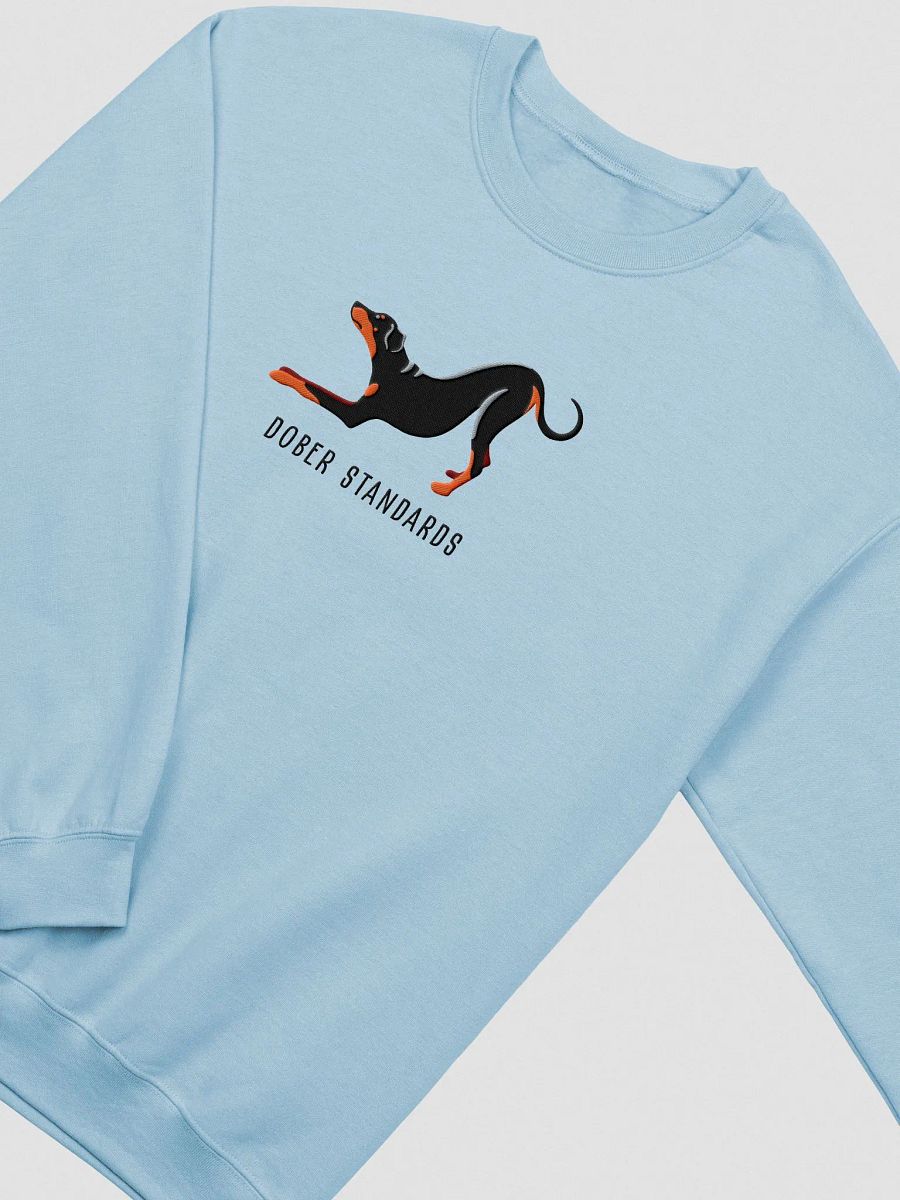 Dober Standards Sweatshirt (Embroidered) of a Doberman Pinscher(Full Tail & Ears) product image (6)