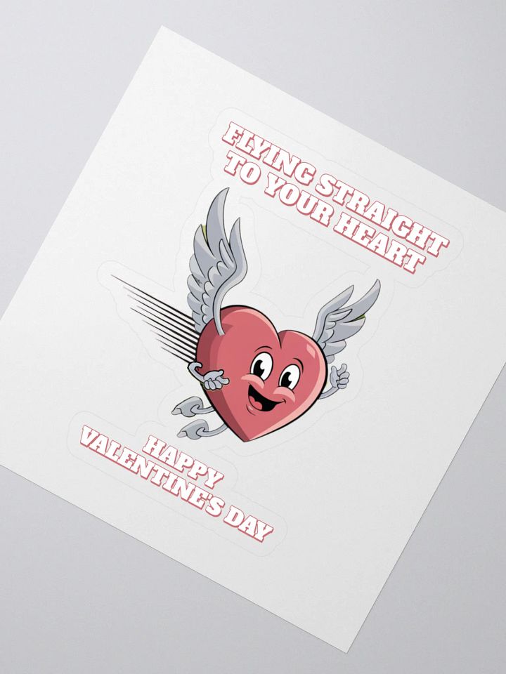 Flying Straight To Your Heart - Happy Valentine's Day Sticker product image (2)