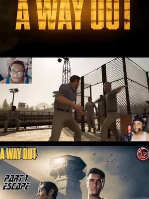 A Way Out Part 1 Highlights Check Us Out On YT and Rumble (Link In Bio) @T3 @jacknife2000  #awayout #xbox #gamerguys #gameteam #gamesquad #kis #hazelightstudios #coopgames 