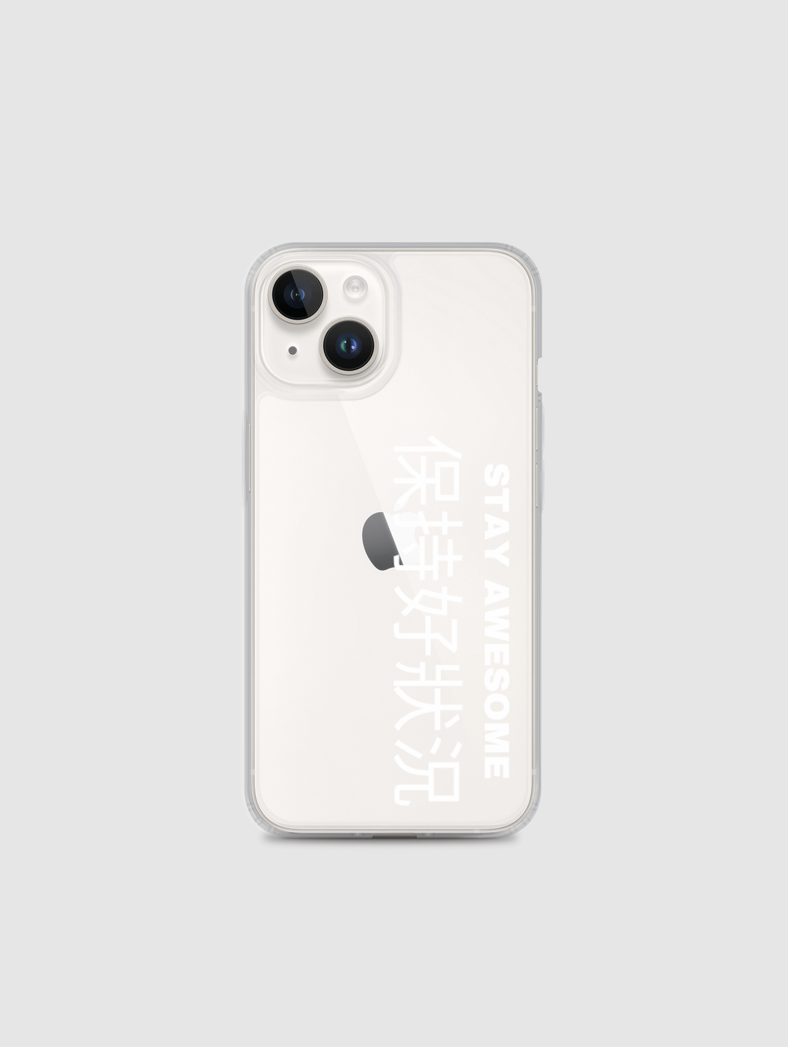 Stay Awesome iPhone Case white product image (1)