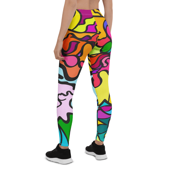 Vibrant Swirl All-Over Leggings - Wave at Sunset product image (2)