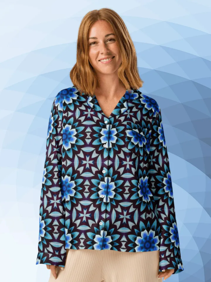 Chic Comfort: Silky Long Sleeve Pyjama Top product image (1)