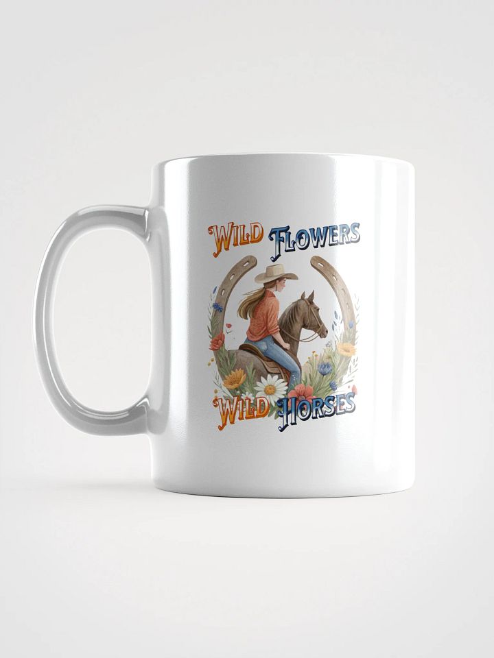 Wild Flowers Wild Horses Cowgirl Mug product image (1)