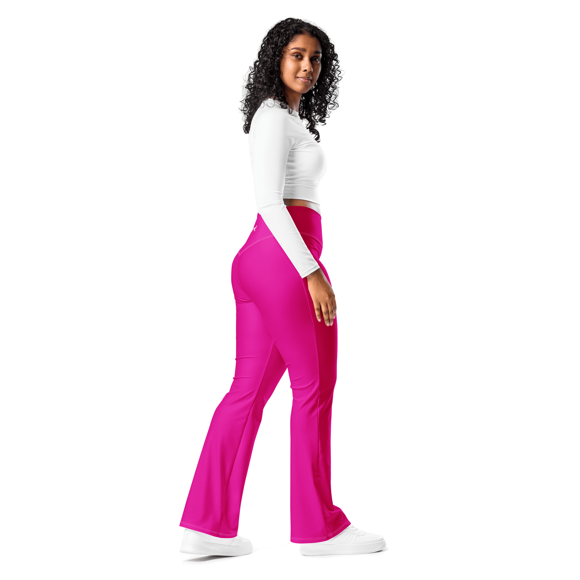 WyldFoxy Pink Flare Leggings product image (9)