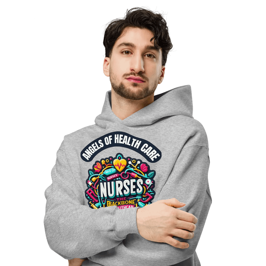 Nurse Tribute Emblem Oversized Hoodie product image (16)