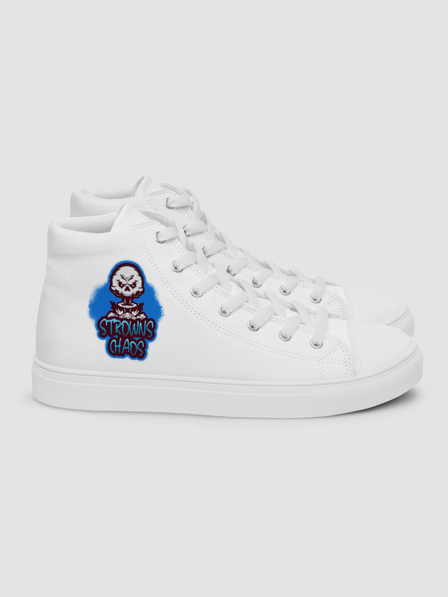 [strowns_chaos] Women;s High Top Canvas Shoes (White) product image (2)