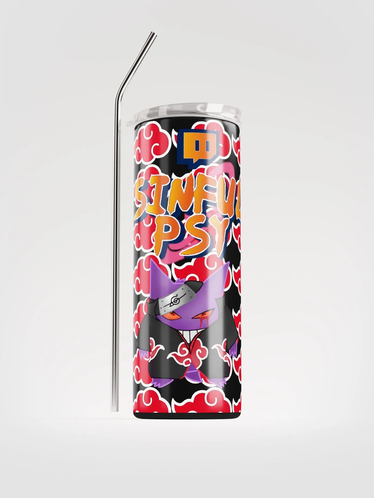 SinfulPsyTTV Gengar X Itachi (akatsuki) Tumbler product image (1)