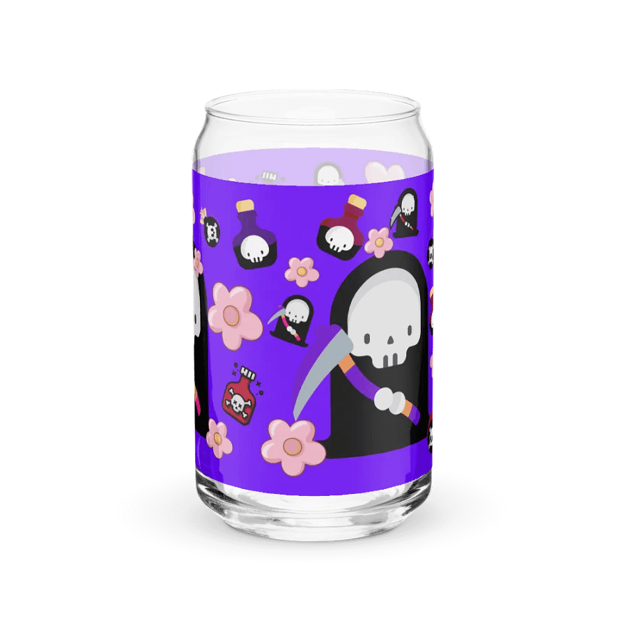 Purple Grim Reaper Glass Tumbler product image (10)