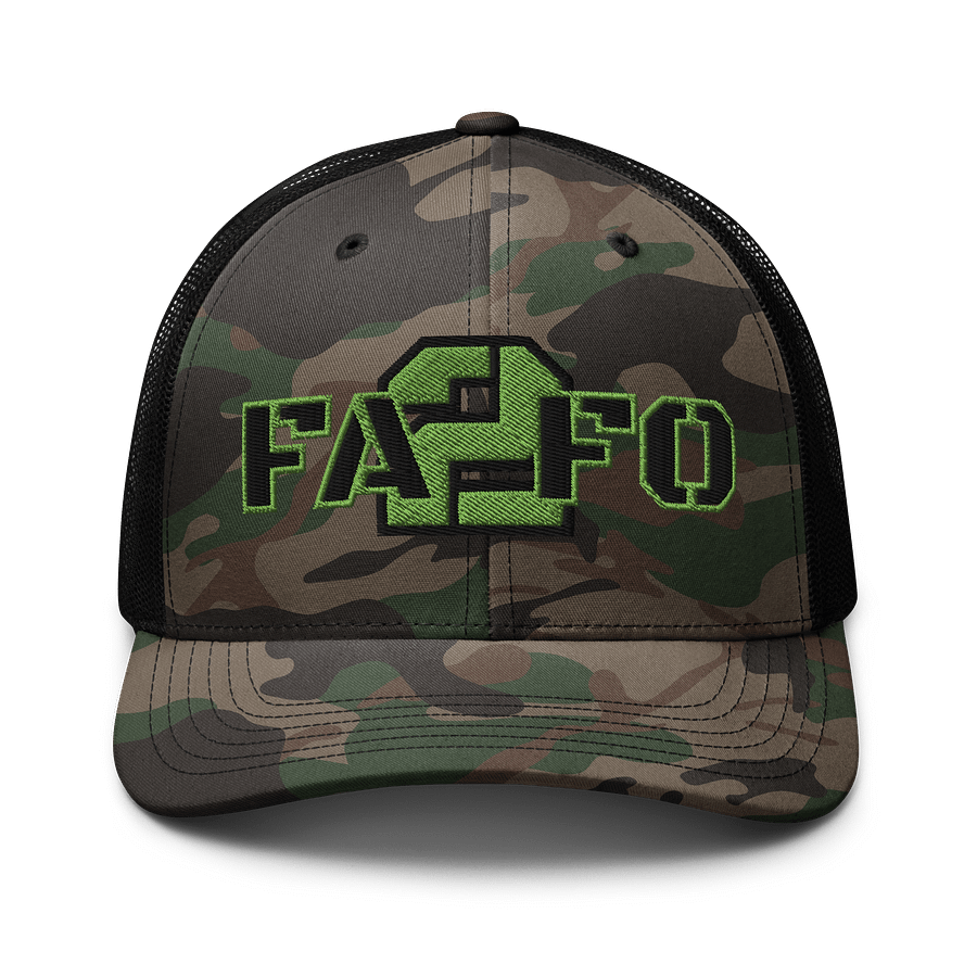 FA2FO Kick Exclusive Camo Trucker Hat product image (1)