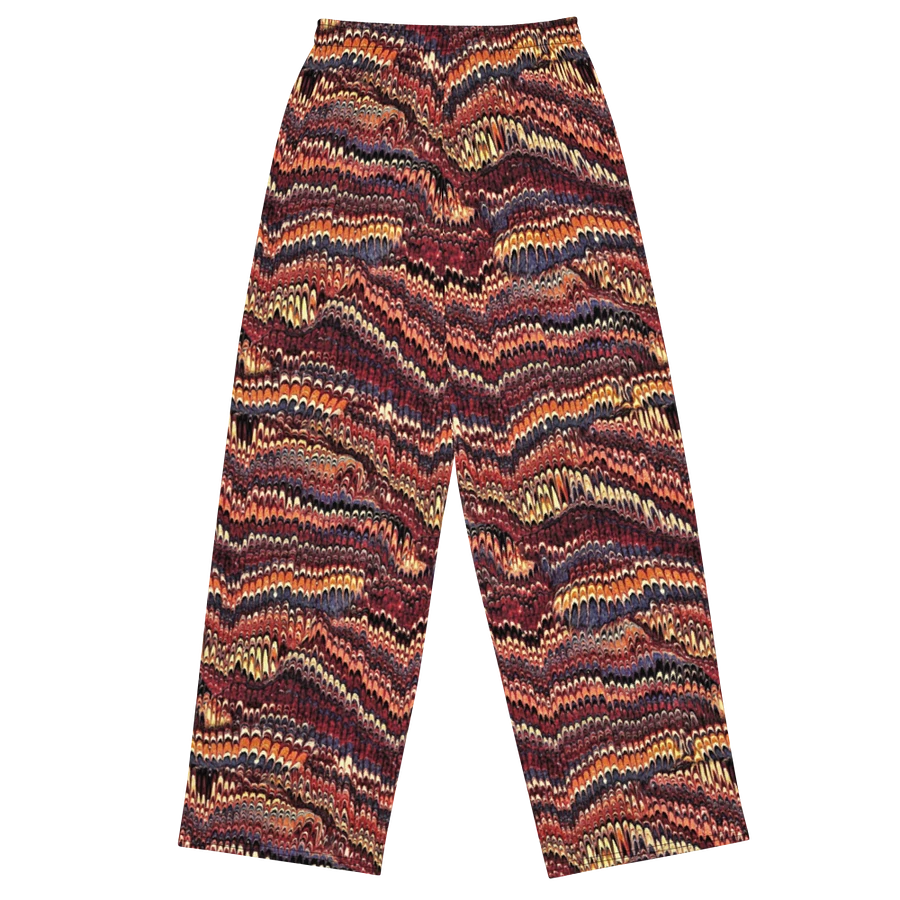Earthtone Marbling Pattern Wideleg Pants product image (1)