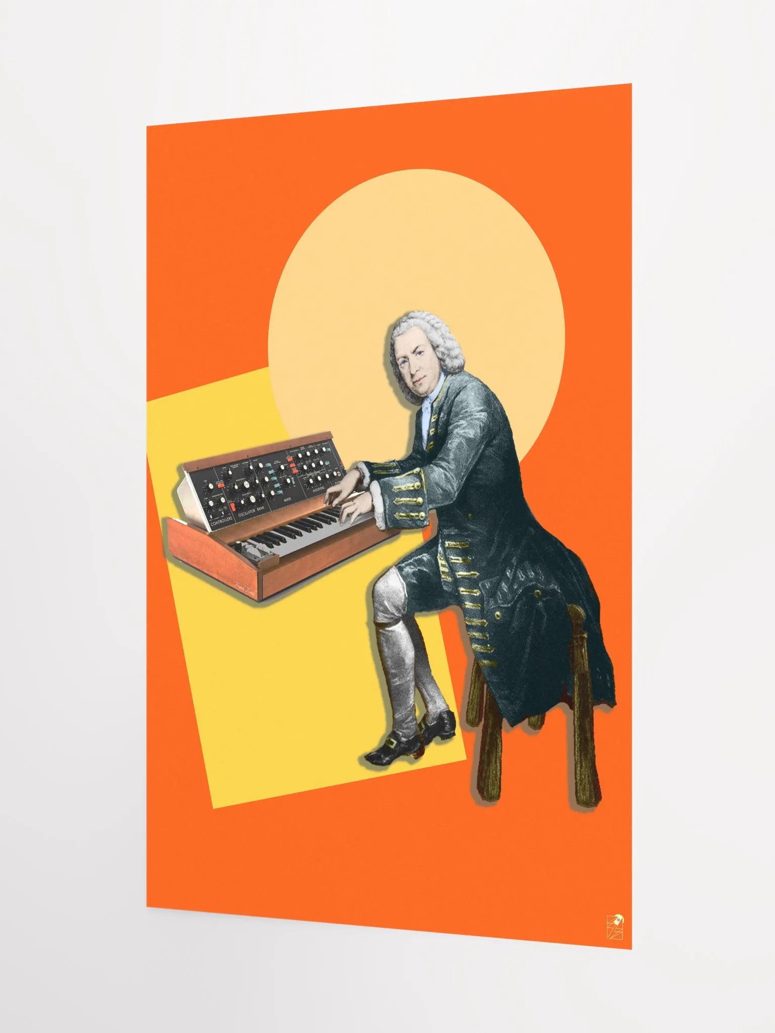 Prelude and Moogue by Frank Fonik, (Minimoog) Techno EDM Enhanced Matte Paper Poster product image (3)