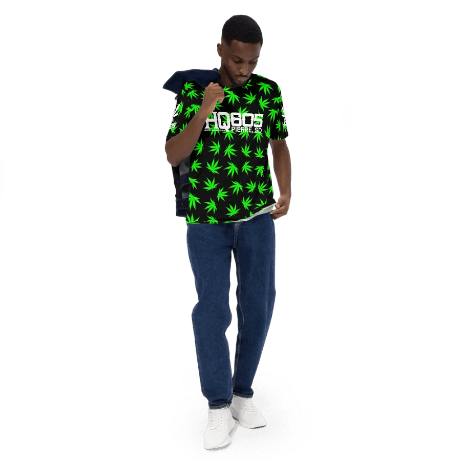 HempQuarters Neon Green Marijuana Leaf Shirt product image (6)