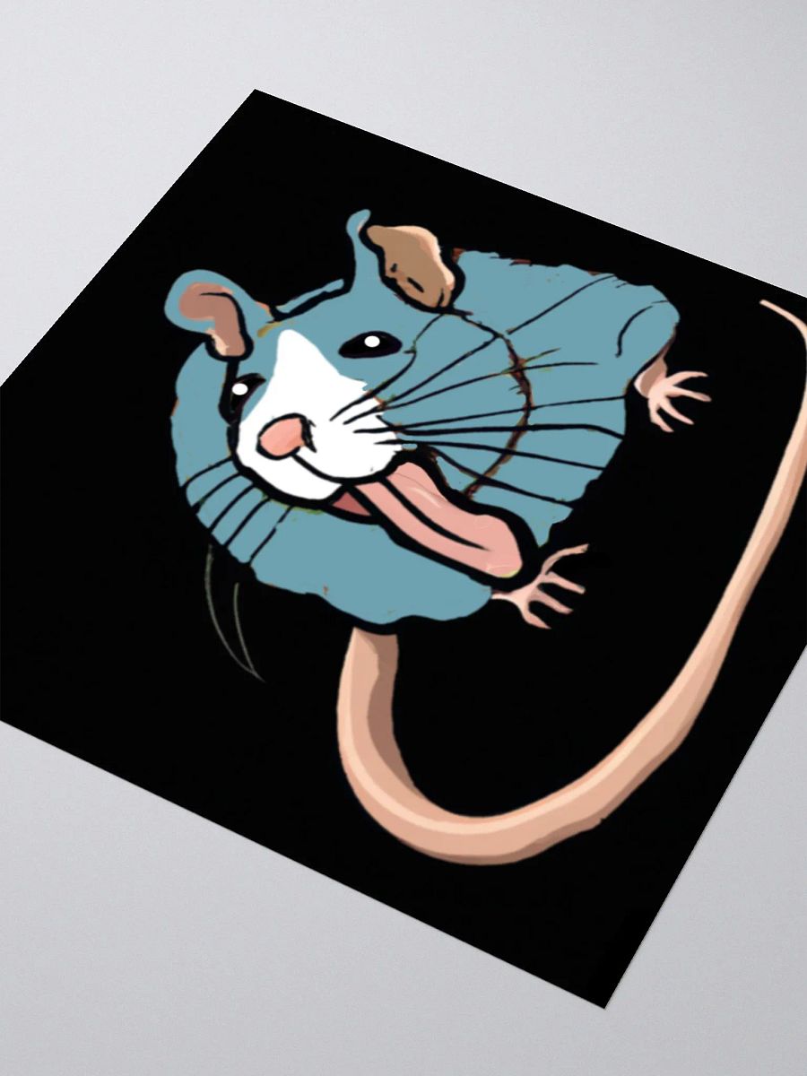 cheeky blue rat sticker product image (8)