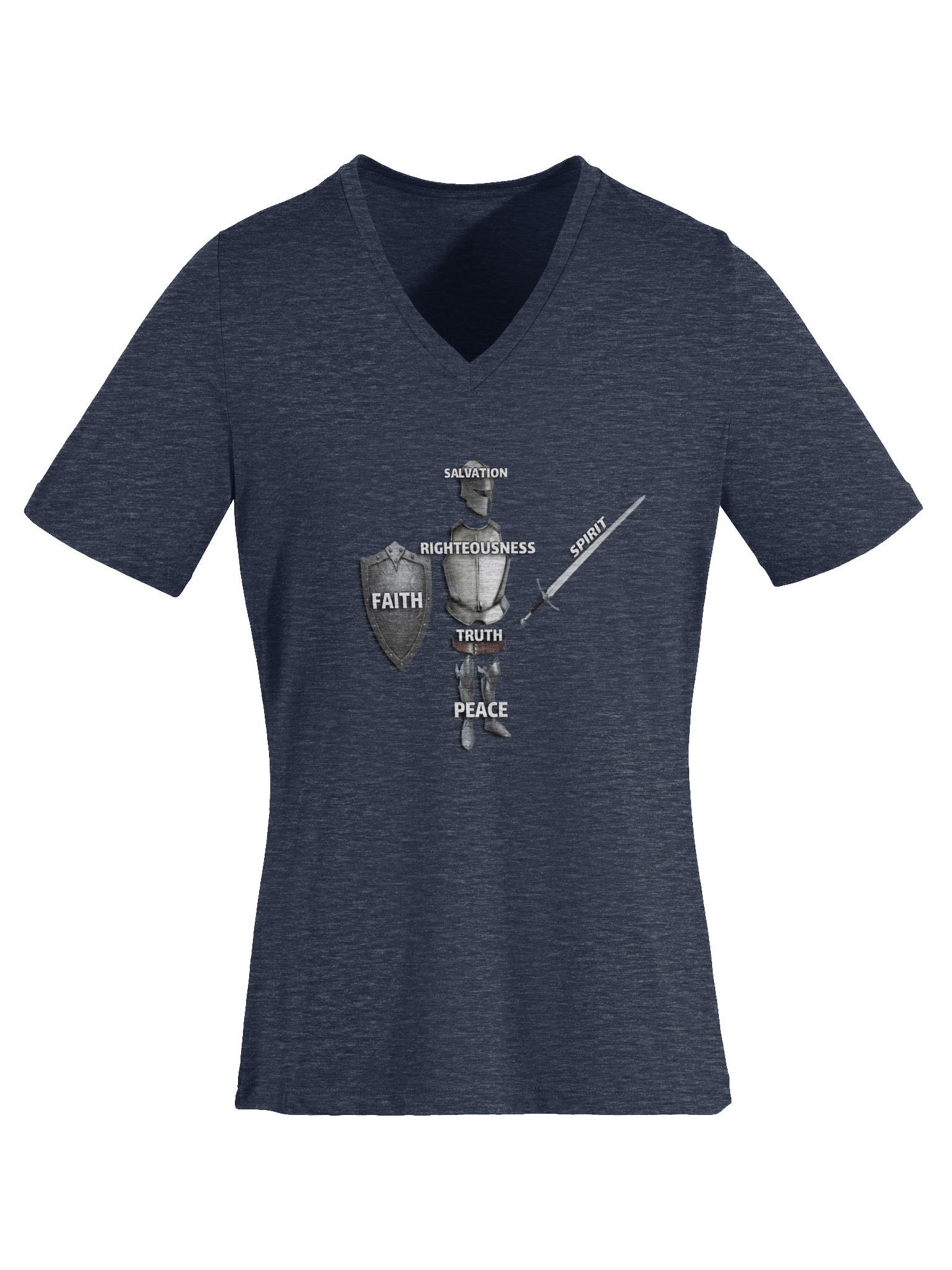 Full Armor of God V-Neck T-Shirt product image (1)