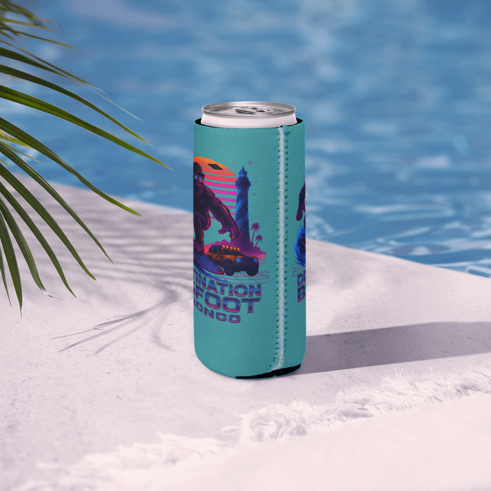 THE SYNTHWAVE SIPPER (TEAL) 12OZ REGULAR OR 12OZ SLIM COOZIE product image (15)