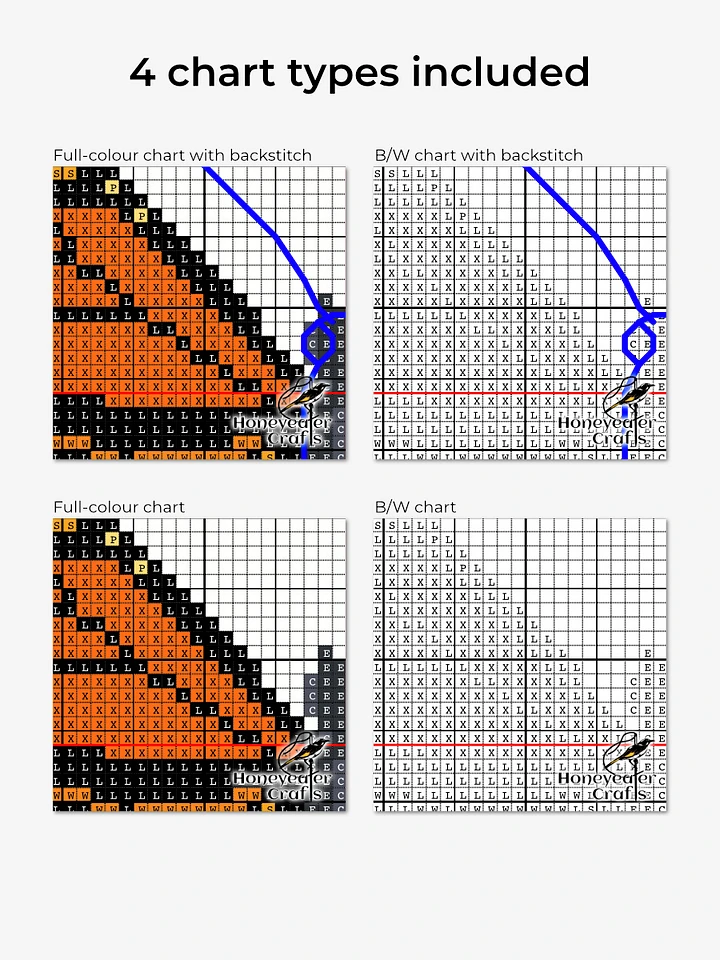 Monarch Butterfly (Easy): Insect Cross Stitch Pattern PDF product image (2)