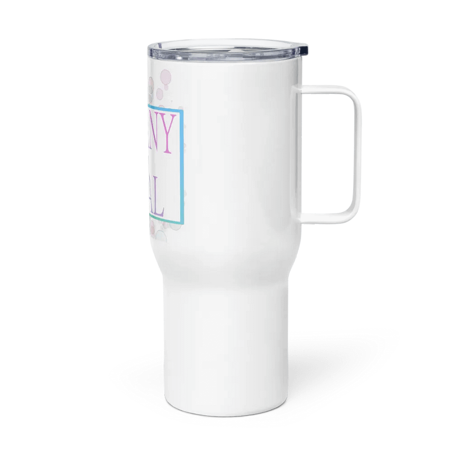 Bubble Letal travel mug with handle product image (3)