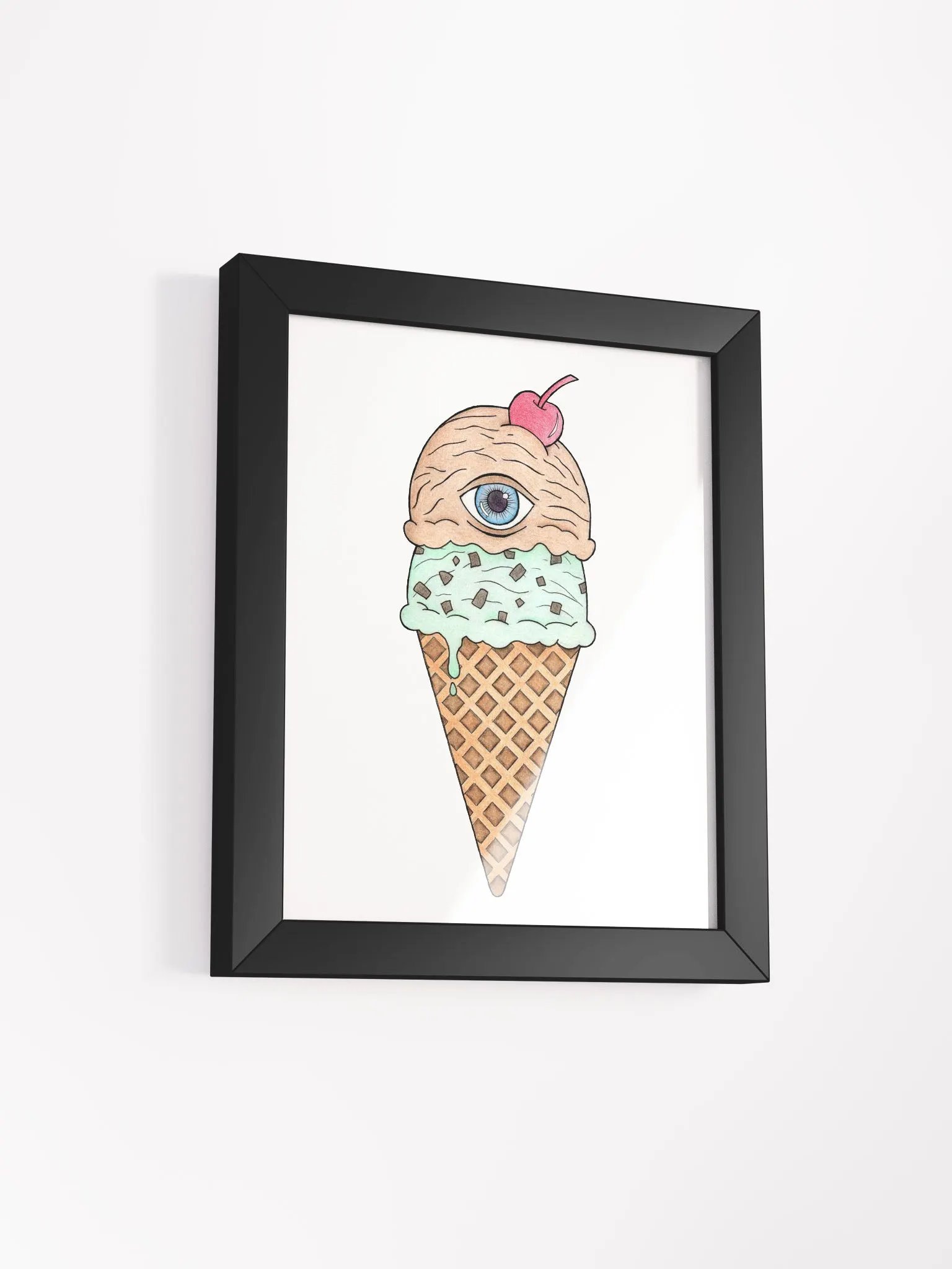 Eyece-cream framed print product image (2)