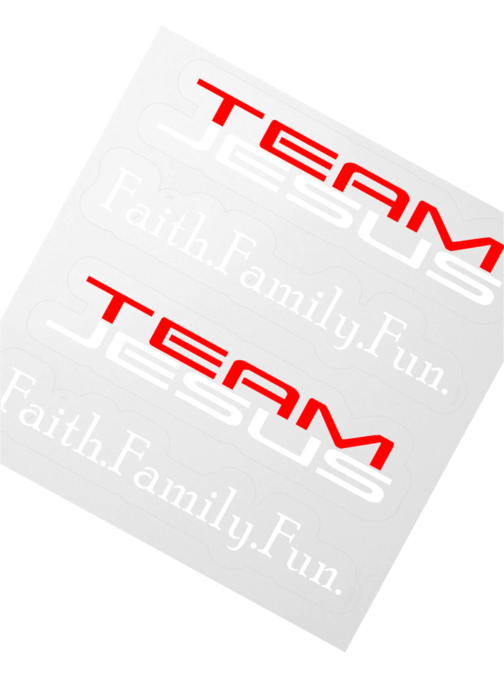Team Jesus Faith.Family.Fun. Sticker Set product image (6)