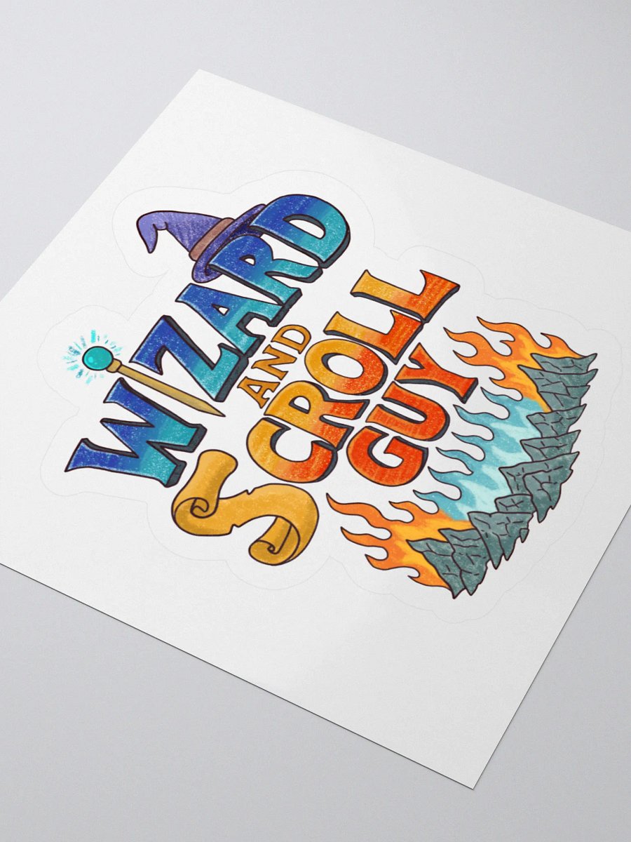 Wizard and Scroll Guy - Logo Sticker product image (8)