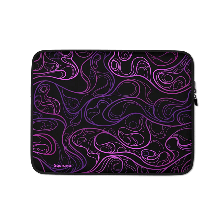 BLACK SWIRL - Laptop Sleeve product image (1)