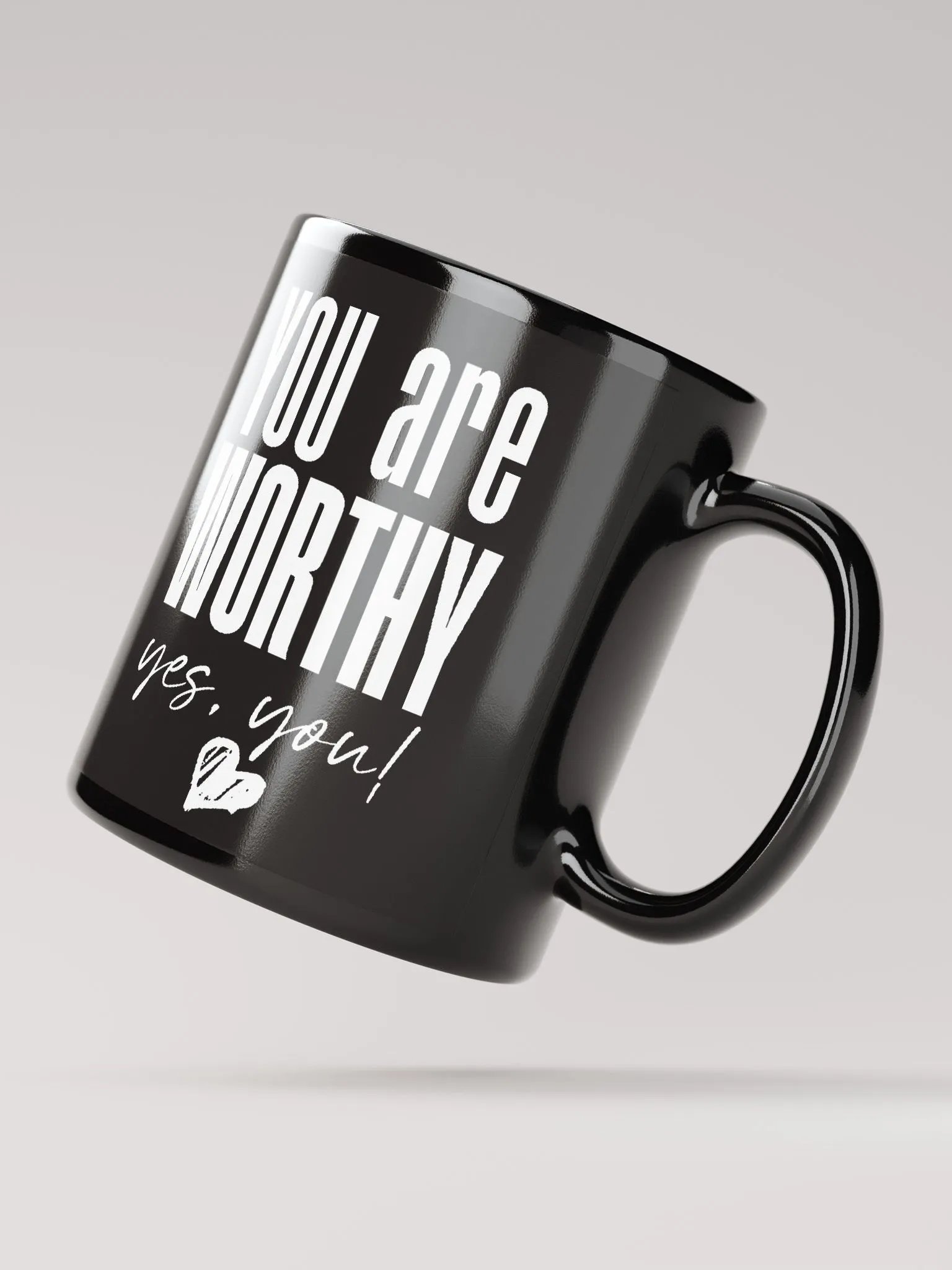 You are Worthy Mug - black product image (4)