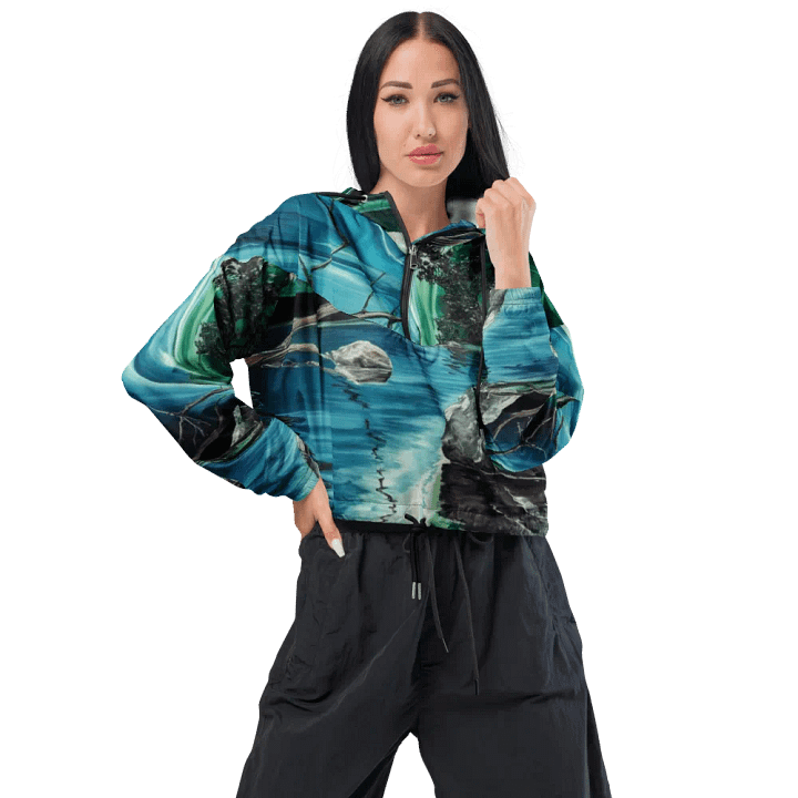 Magical Reflection, Women's Cropped Windbreaker product image (1)