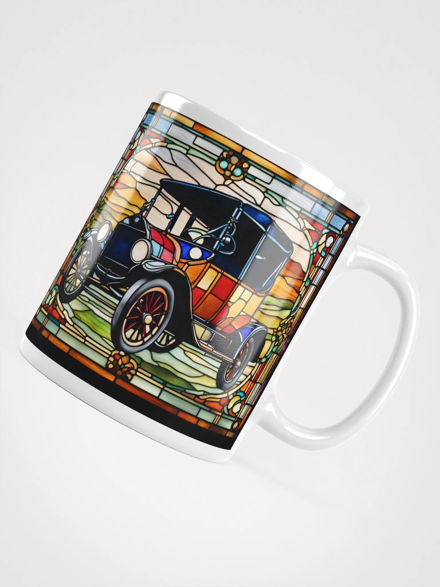 #005 Partridge Family Model-T Stained Glass Mug product image (10)