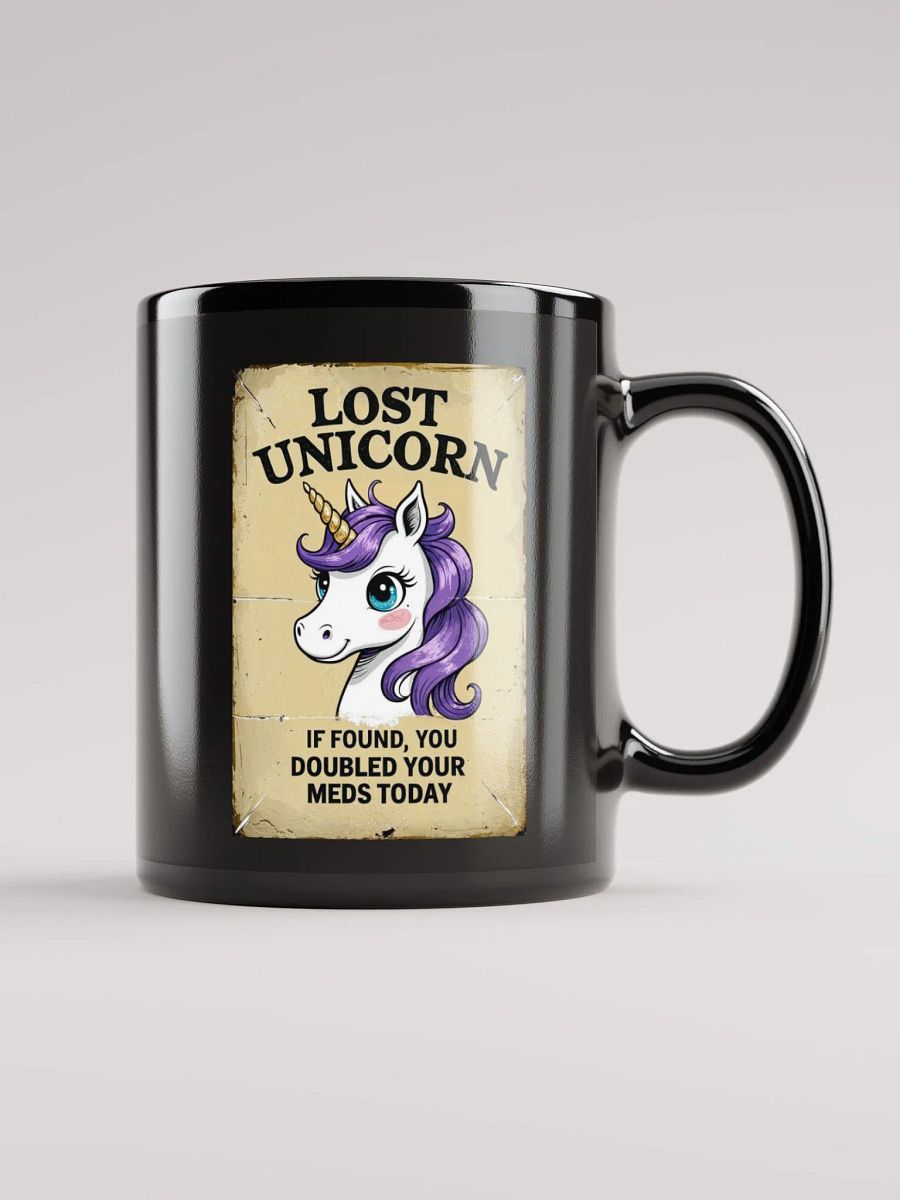 Lost Unicorn Black Mug product image (2)