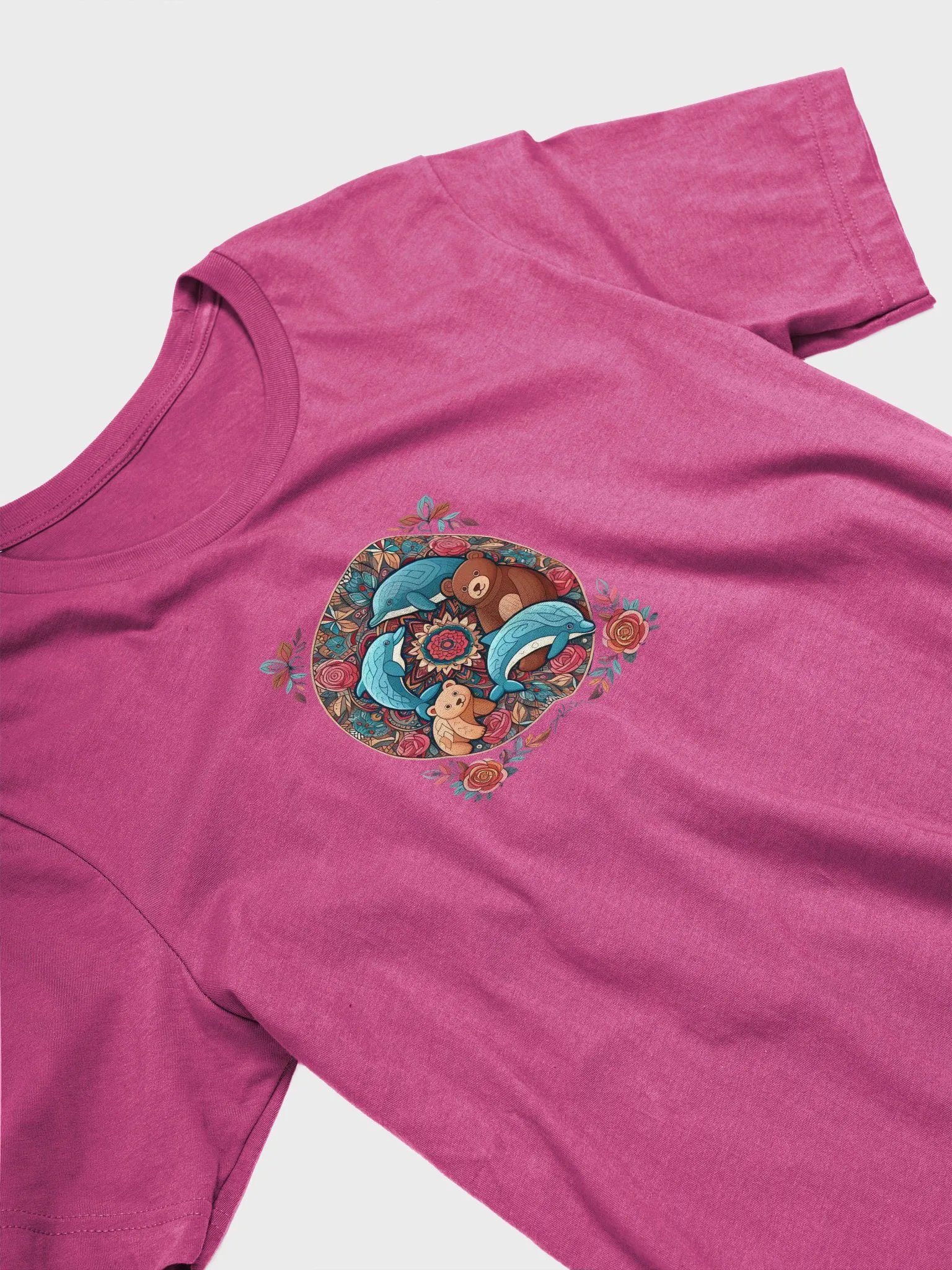 Bella+Canvas Supersoft T-Shirt | AI Design animal mandala product image (3)