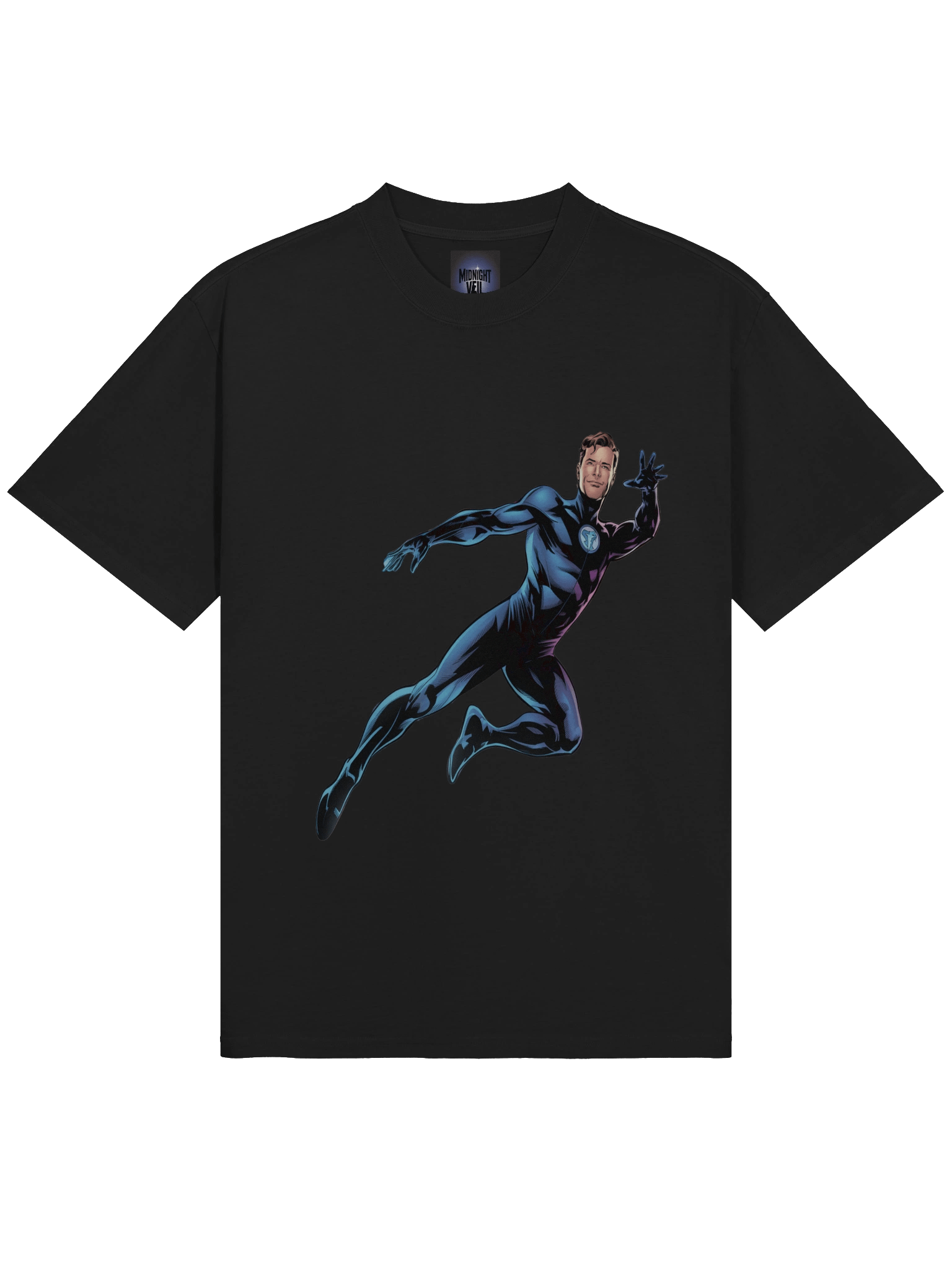 Mister Fantastic Aerial Grasp Oversized Faded T-Shirt – Elastic Twilight Traverse product image (5)