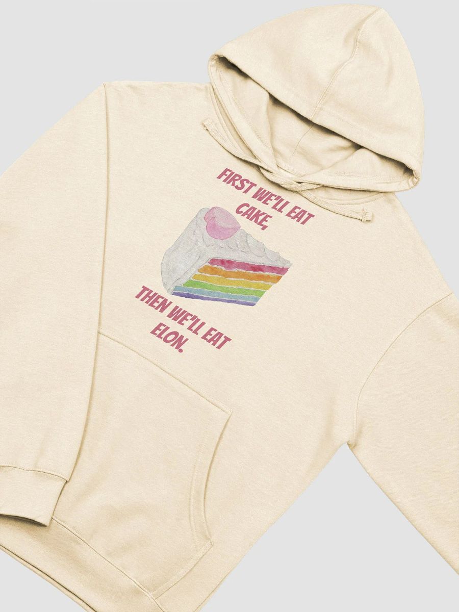 First Cake, Then Elon Adult Hoodie product image (13)