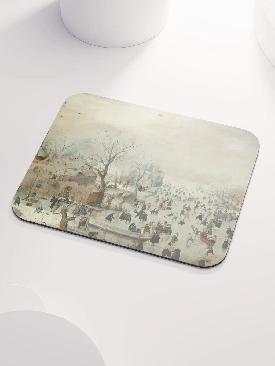''Winter Landscape with Skaters'' by Hendrick Avercamp Mouse Pad product image (4)