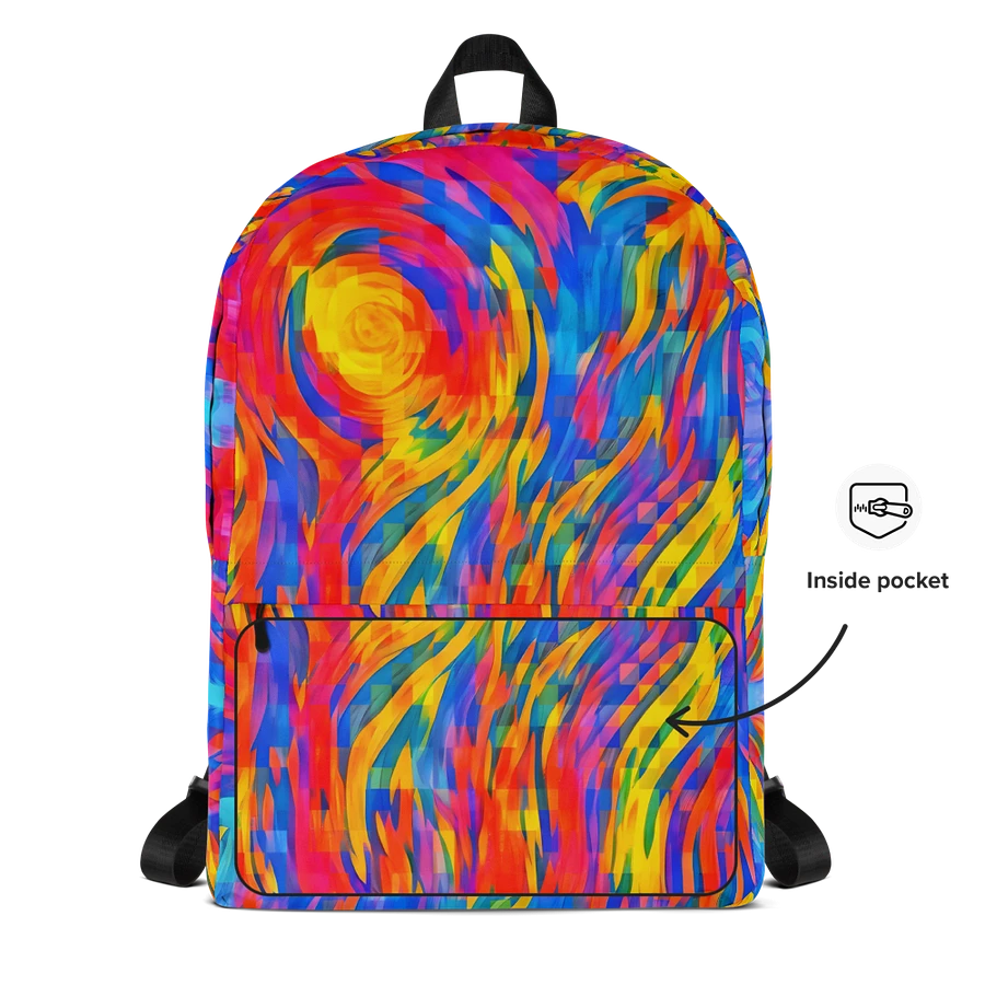 Digital Rainbow Pixels Flow - Backpack product image (7)