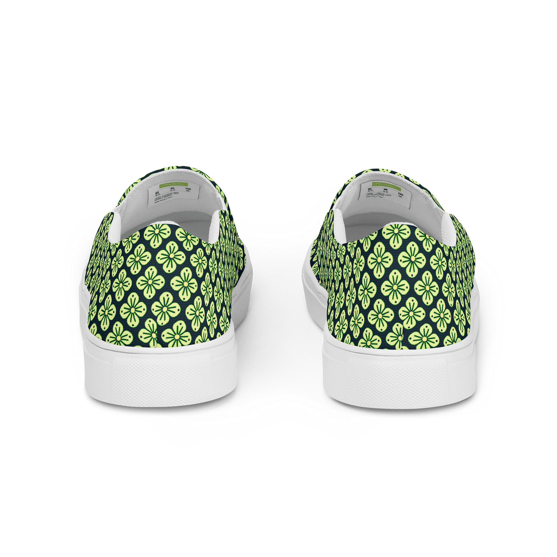 Symmetric Clover Green Slip-Ons product image (4)