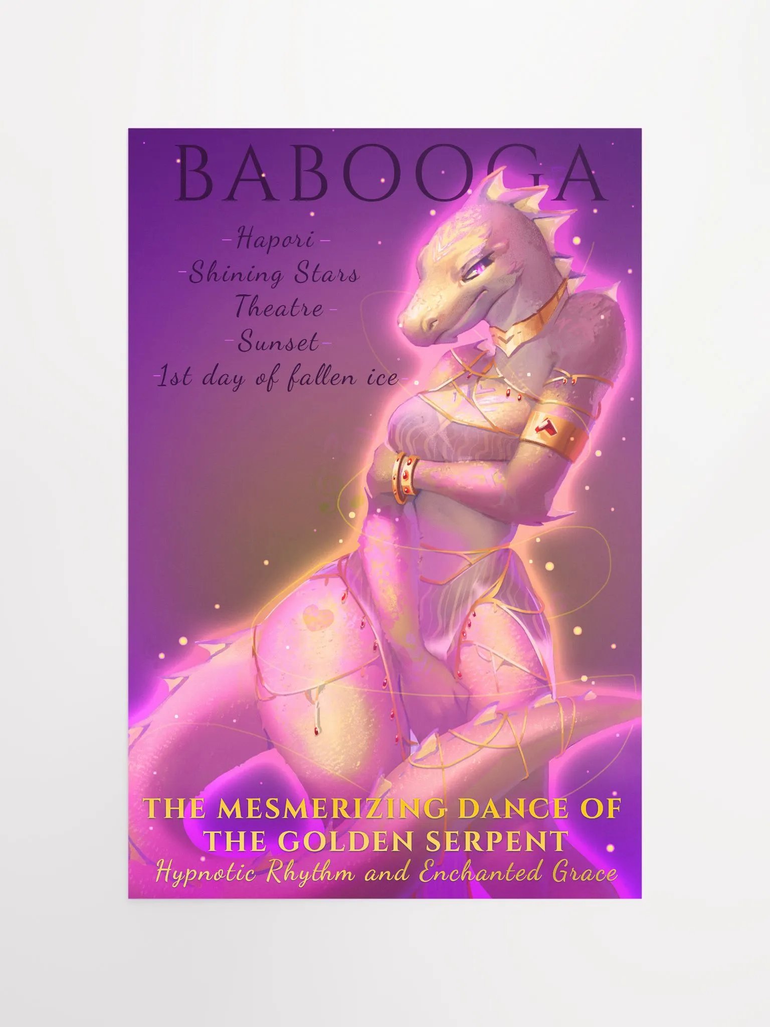 Babooga Poster - Golden Serpent Dance product image (4)