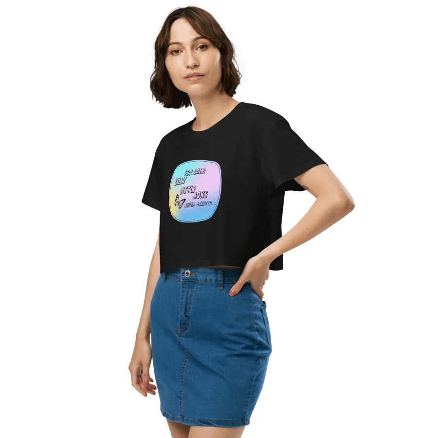 Silly Little Joke Crop Top T-shirt product image (5)
