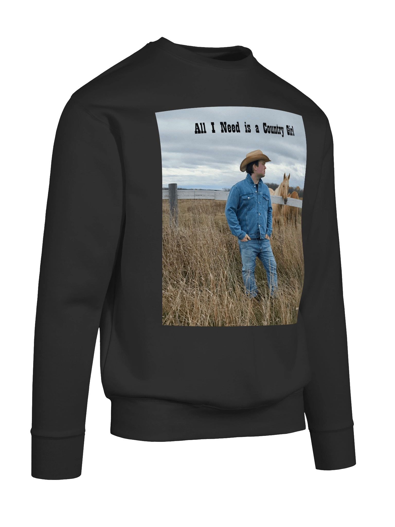All I Need is a Country Girl Horse and Field Sweatshirt product image (85)